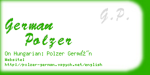 german polzer business card